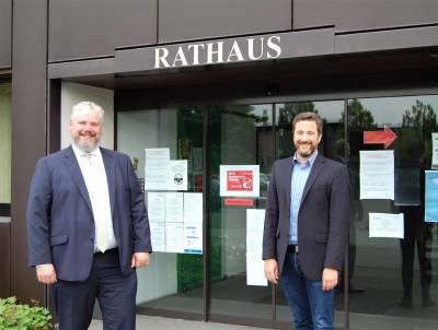 Ein tolles Gesprch mit Herrn Nachtwey von der Firma Claas.