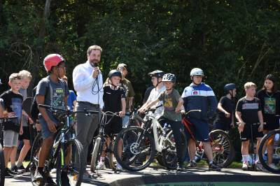 Erffnung des Pumptracks am 21.08.2022 in Rahmen eines Familienfestes.
